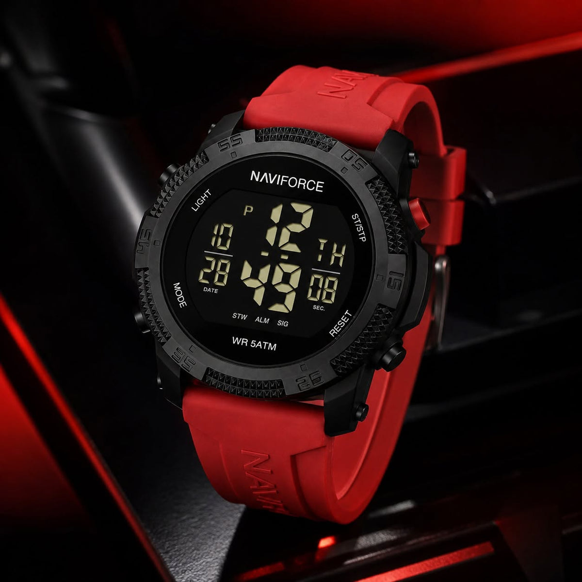 RELOJ NAVIFORCE  DEPORTIVO NF7104 ROJO