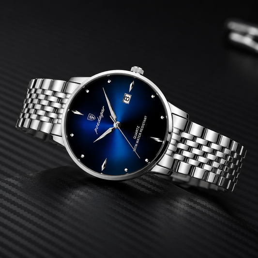 Reloj POEDAGAR Elegante Premium Azul | Acero Inoxidable