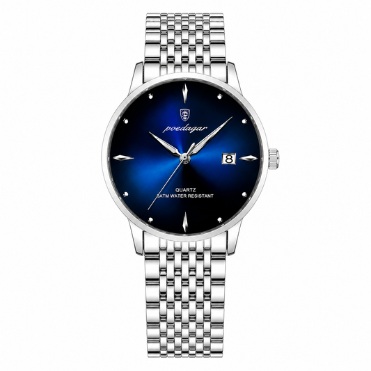 Reloj POEDAGAR Elegante Premium Azul | Acero Inoxidable